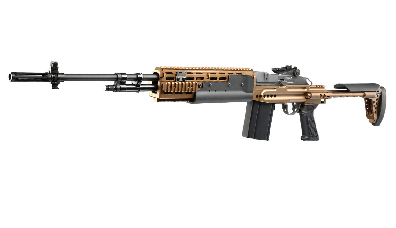 G&G M14 EBR-L ETU-Mosfet Vollmetall S-AEG 6mm BB bronze