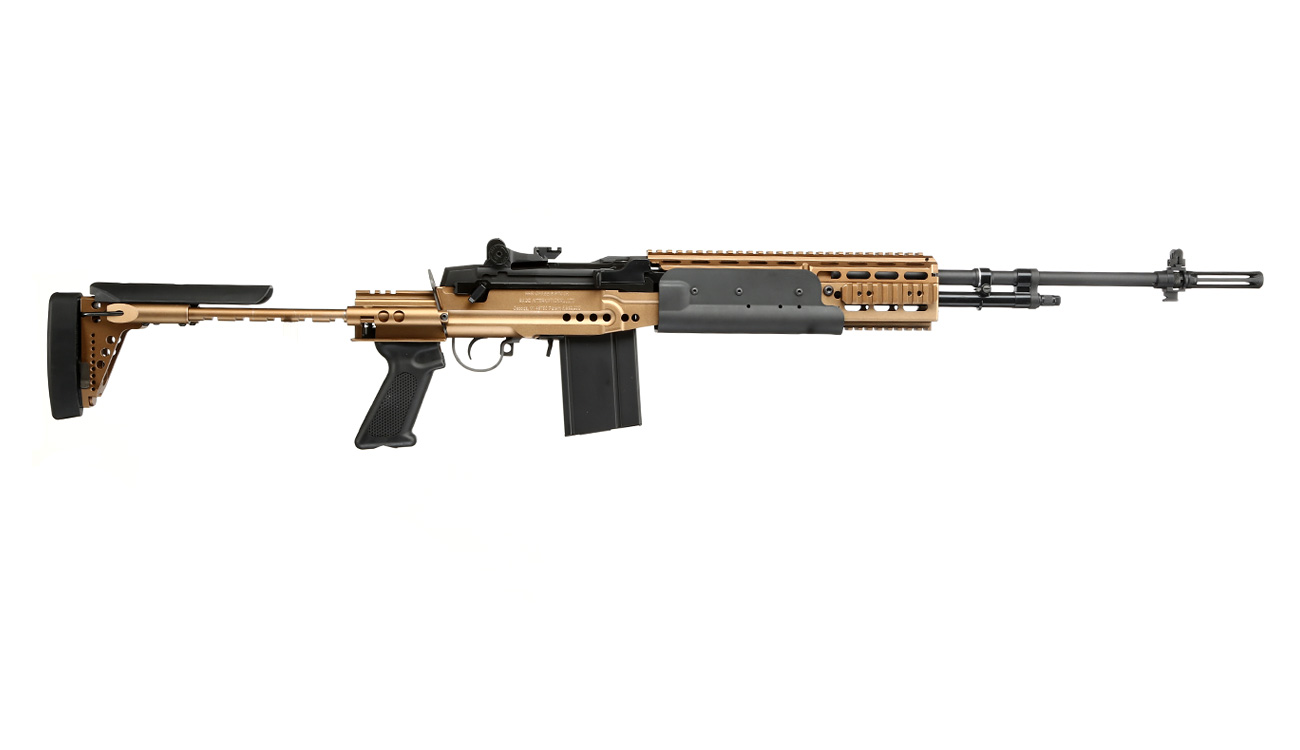 G&G M14 EBR-L ETU-Mosfet Vollmetall S-AEG 6mm BB bronze Bild 2