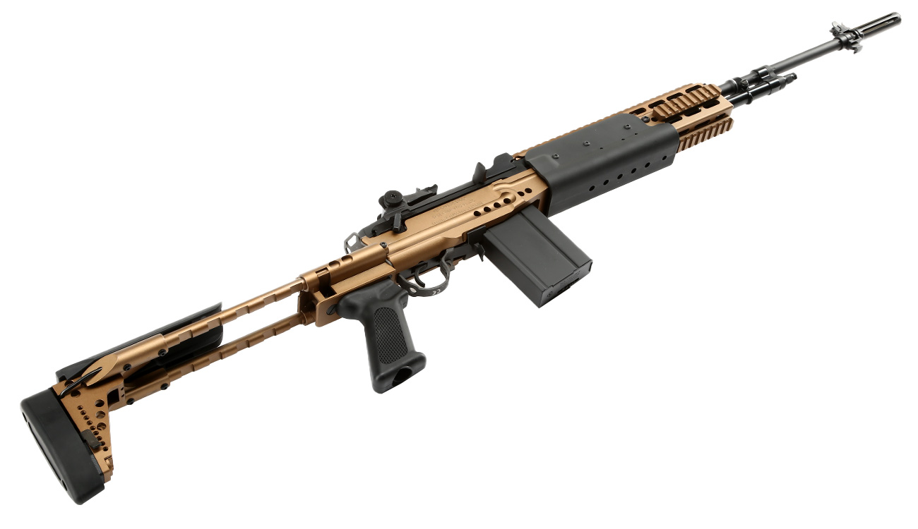 G&G M14 EBR-L ETU-Mosfet Vollmetall S-AEG 6mm BB bronze Bild 5