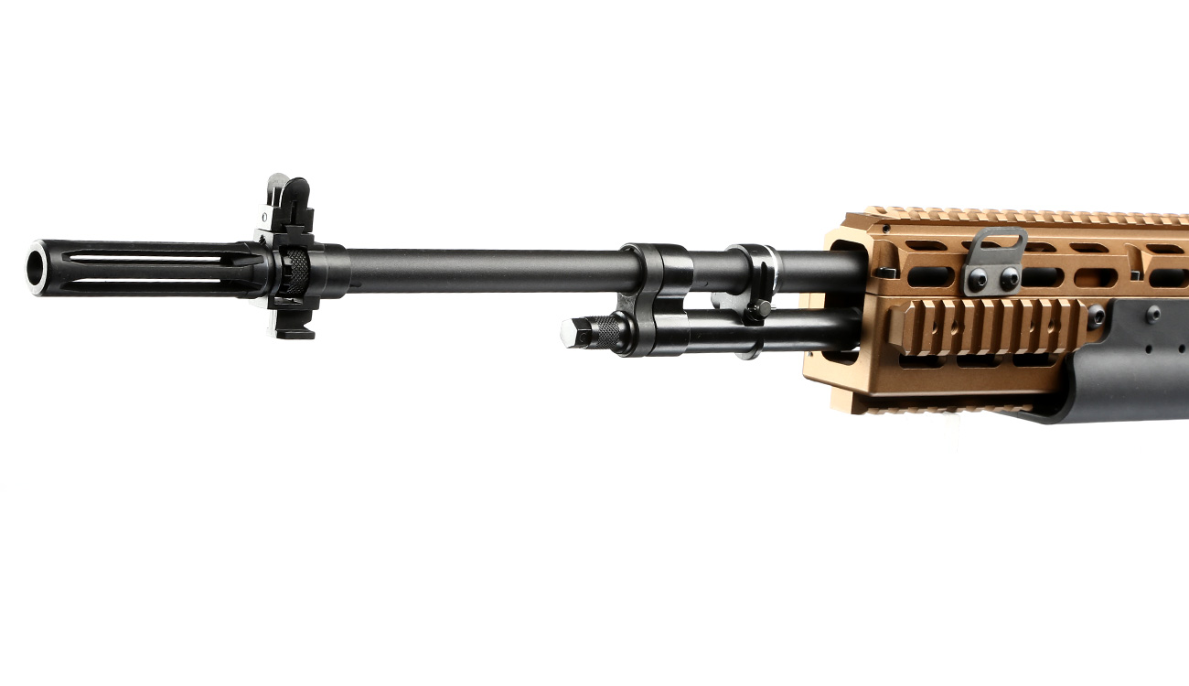 G&G M14 EBR-L ETU-Mosfet Vollmetall S-AEG 6mm BB bronze Bild 6