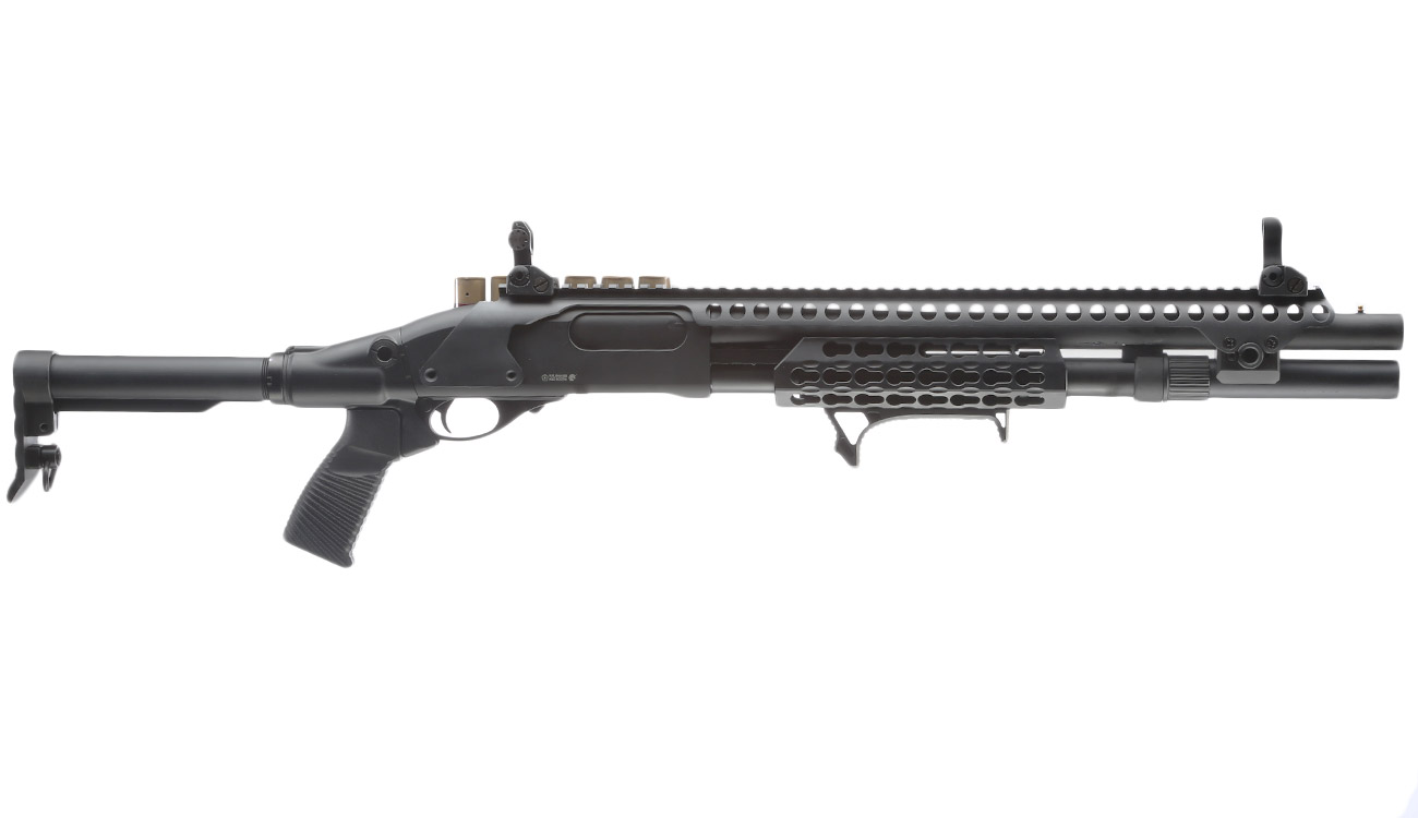Versandrcklufer Golden Eagle M8875 Vollmetall Pump Action Gas Shotgun 6mm BB Bild 2