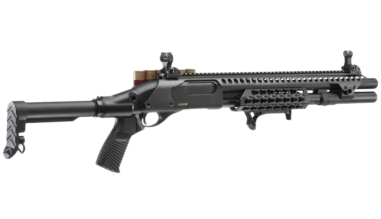 Versandrcklufer Golden Eagle M8875 Vollmetall Pump Action Gas Shotgun 6mm BB Bild 3