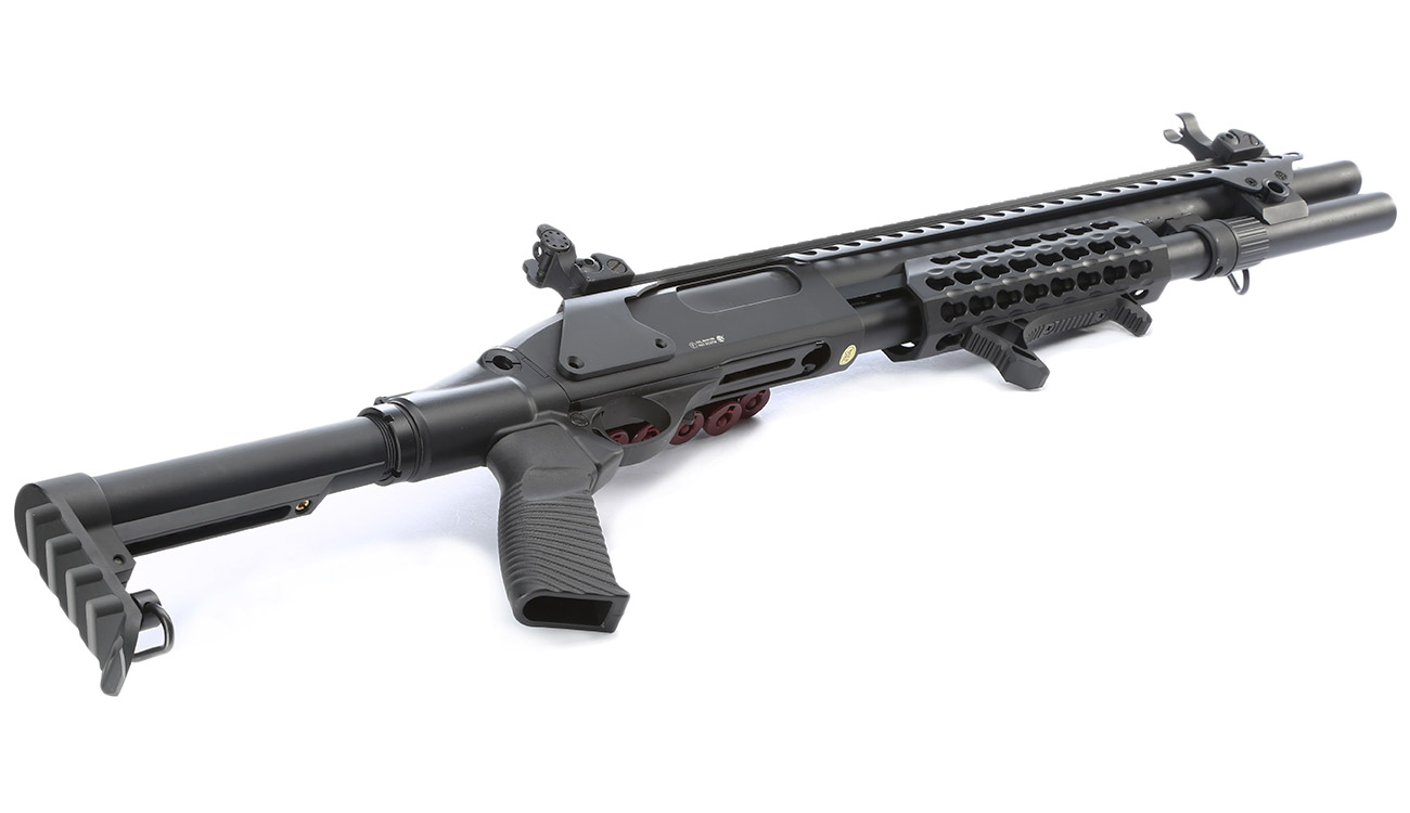 Versandrcklufer Golden Eagle M8875 Vollmetall Pump Action Gas Shotgun 6mm BB Bild 4