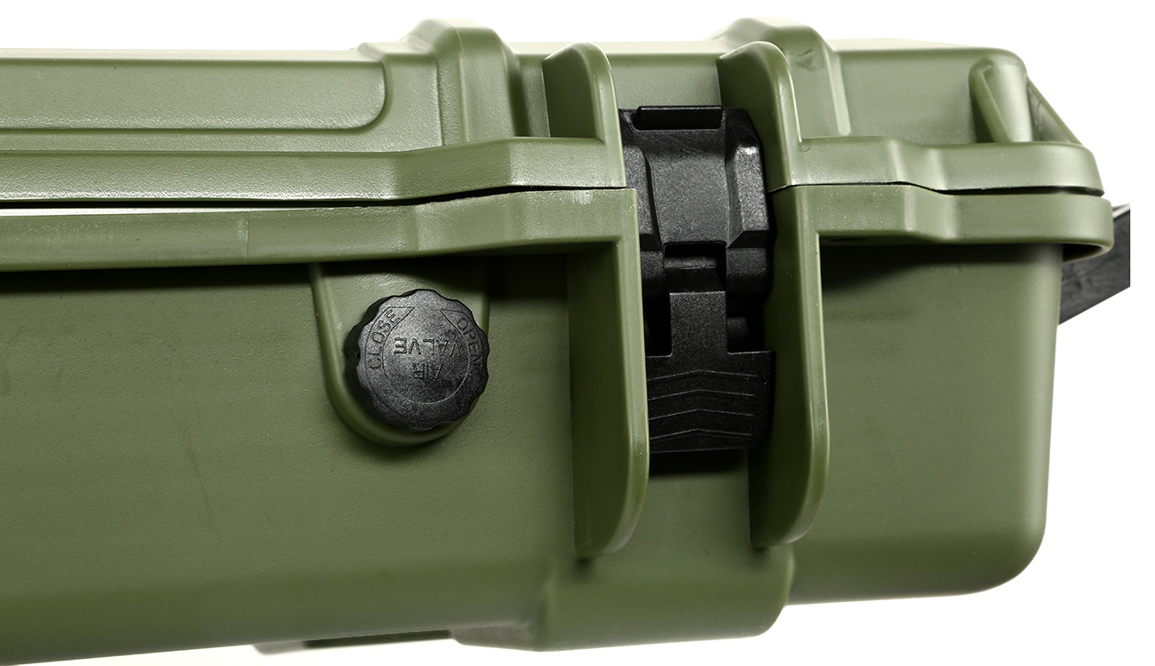 Nuprol X-Large Hard Case Waffenkoffer / Trolley 139 x 39,5 x 16 cm Waben-Schaumstoff oliv Bild 8