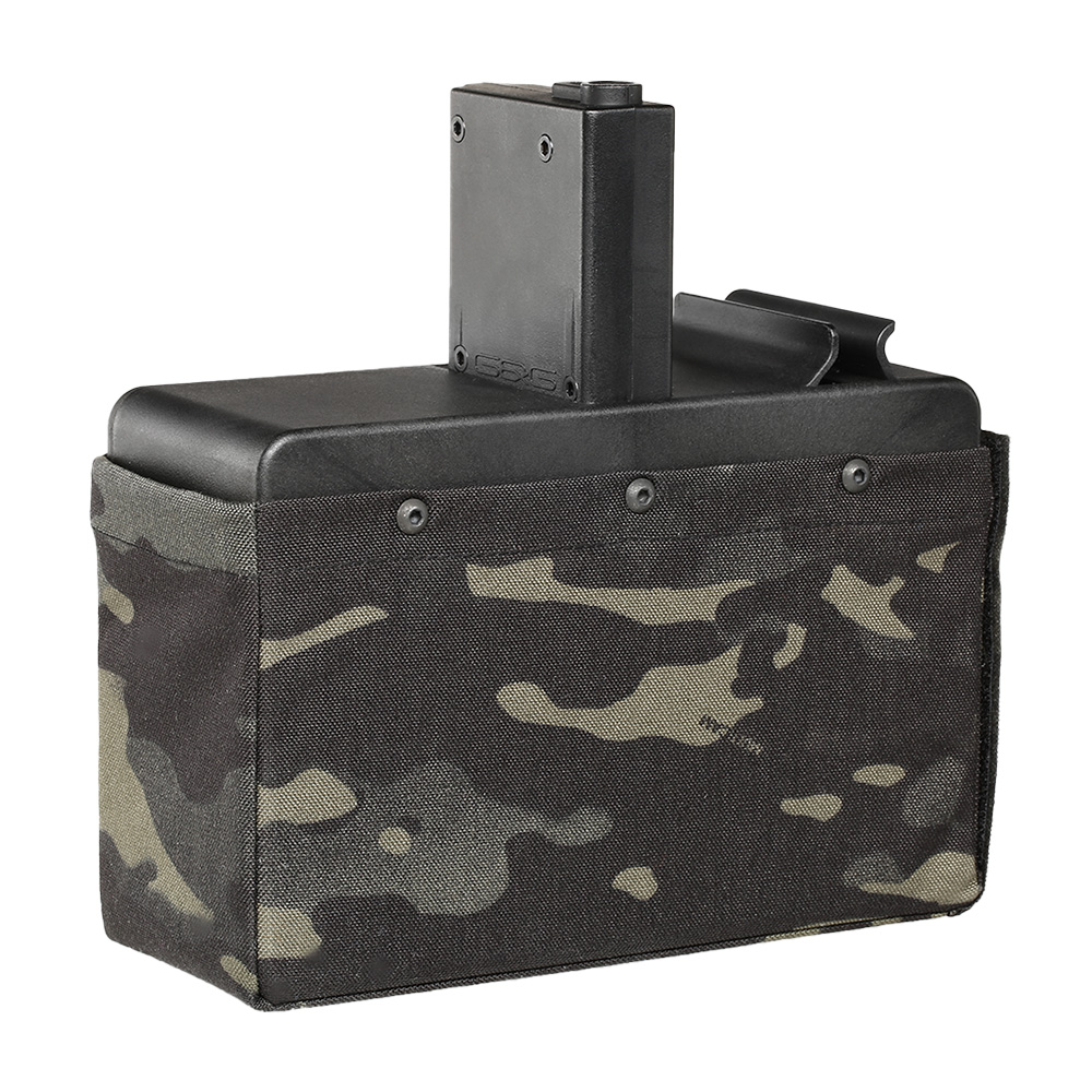 G&G M4 / M16 LMG Box-Magazin Hi-Cap 2500 Schuss Multicam Black - elektrisch Bild 2