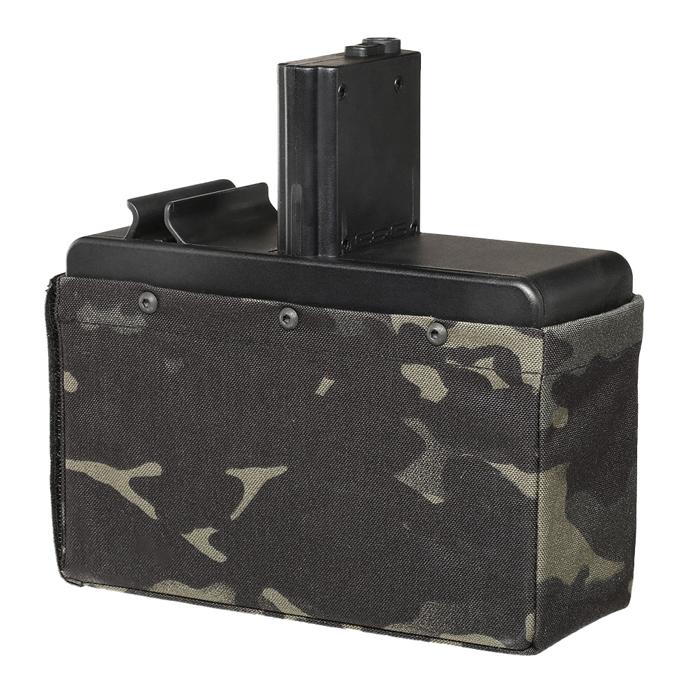 G&G M4 / M16 LMG Box-Magazin Hi-Cap 2500 Schuss Multicam Black - elektrisch Bild 4