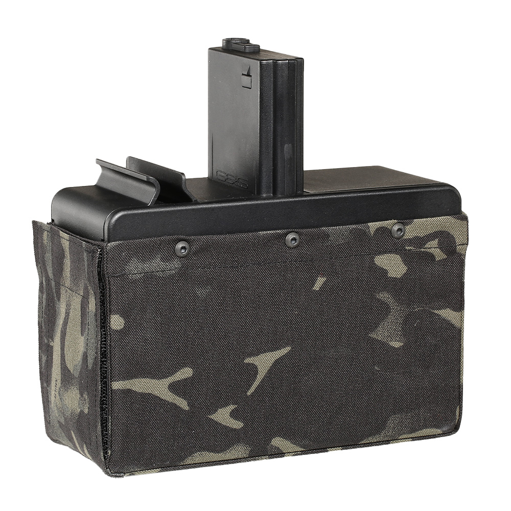 G&G M4 / M16 LMG Box-Magazin Hi-Cap 2500 Schuss Multicam Black - elektrisch Bild 5