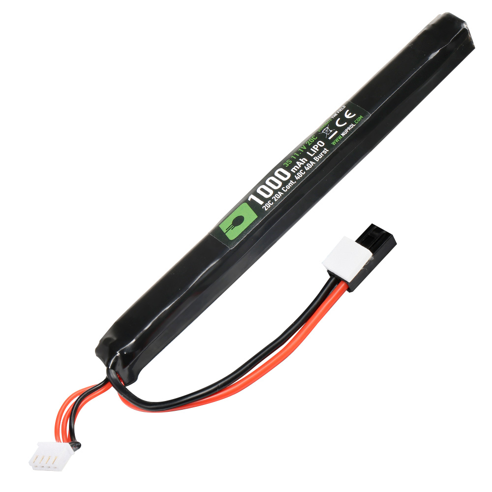 Nuprol Power Series LiPo Akku 11,1V 1000mAh 20C / 40C Super Slim Stick-Type m. Mini-Tam Anschluss Bild 2