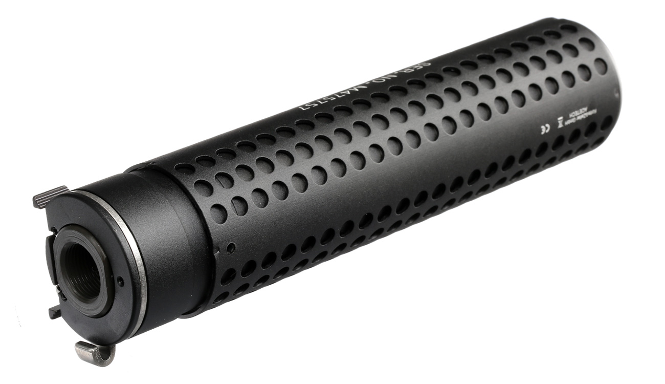 Acetech / VFC Predator Suppressor Aluminium Tracer Unit inkl. Li-Ion / Stahl Flash-Hider 14mm- schwarz Bild 1