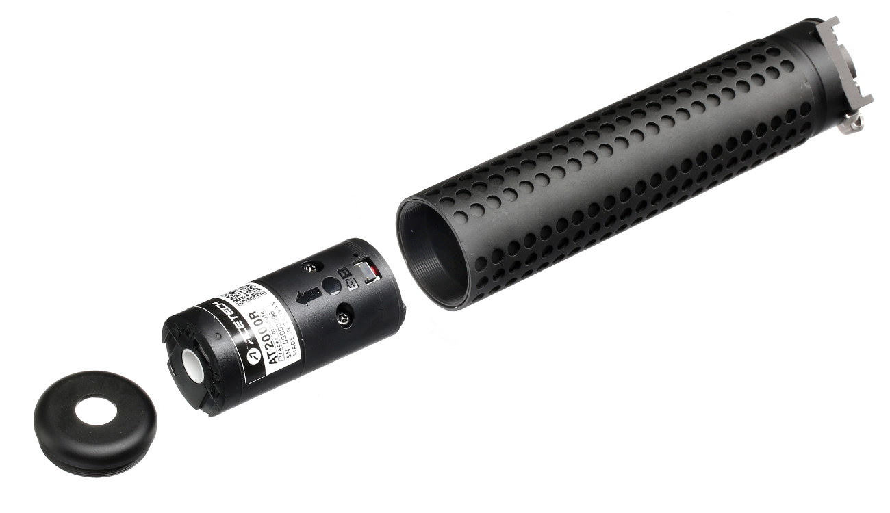 Acetech / VFC Predator Suppressor Aluminium Tracer Unit inkl. Li-Ion / Stahl Flash-Hider 14mm- schwarz Bild 6