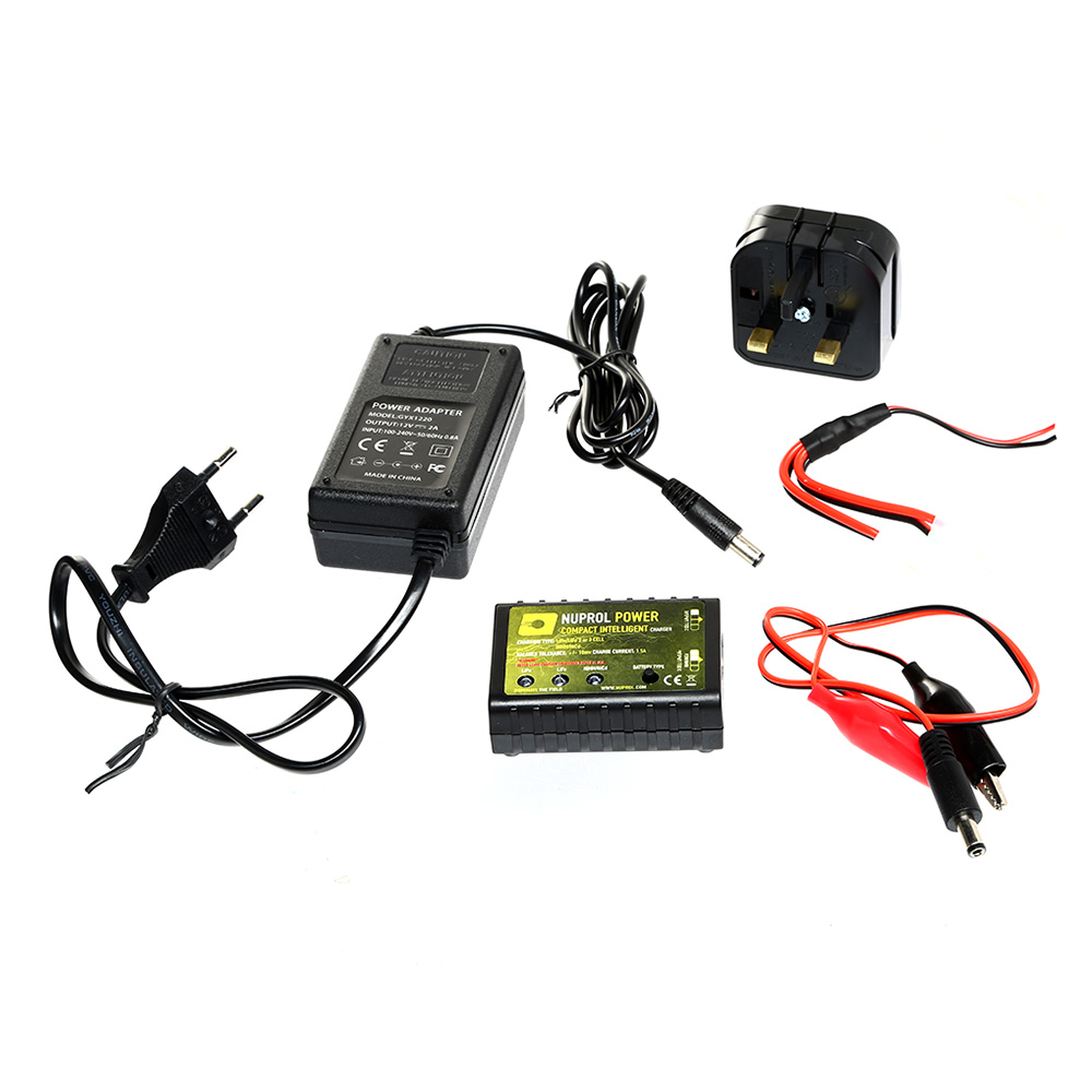 Nuprol Compact Intelligent Balance Charger Ladegert f. LiPo 2-3 / NiMH 1-10 1,5A 15W 12V / 230V NPC-02