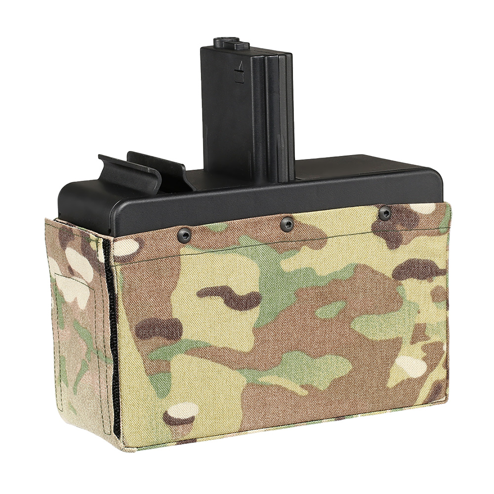 G&G M4 / M16 LMG Box-Magazin Hi-Cap 2500 Schuss Multicam - elektrisch Bild 5