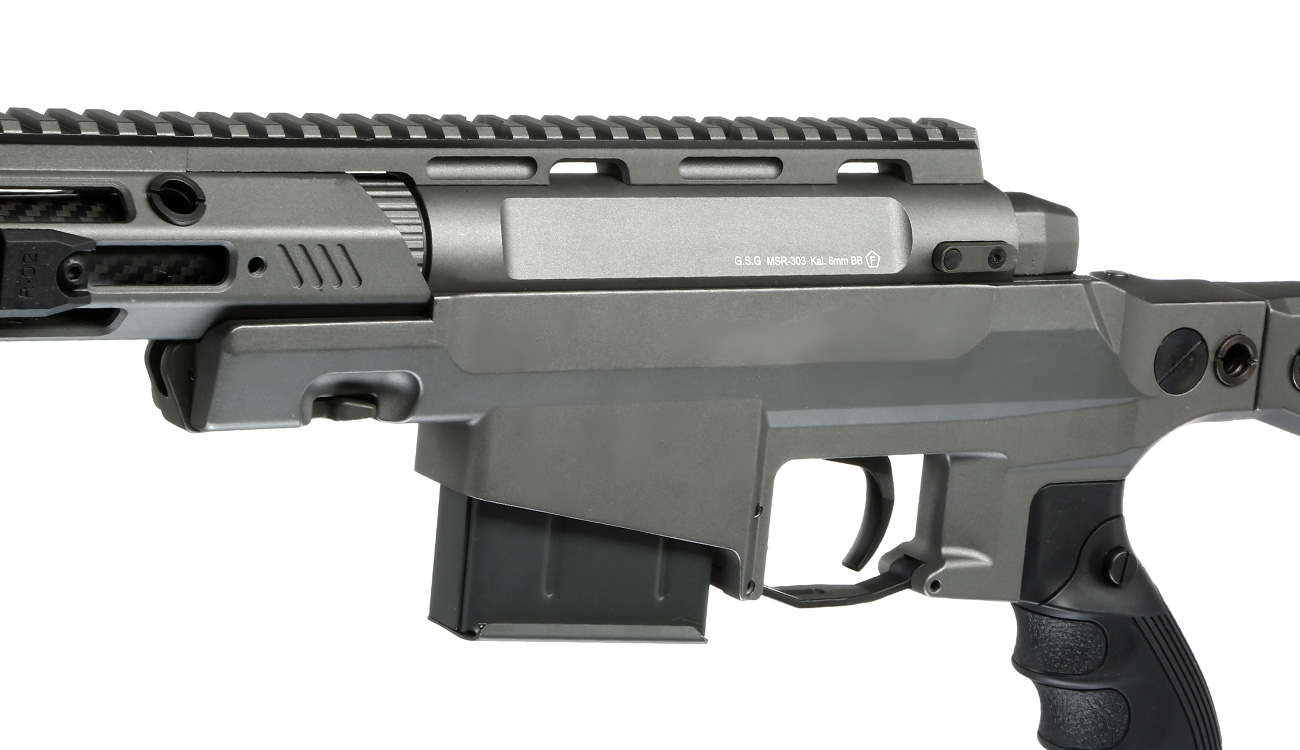 Ares MSR-303 Snipergewehr CPSB-System Springer 6mm BB graphite inkl. Tactical Case Bild 7