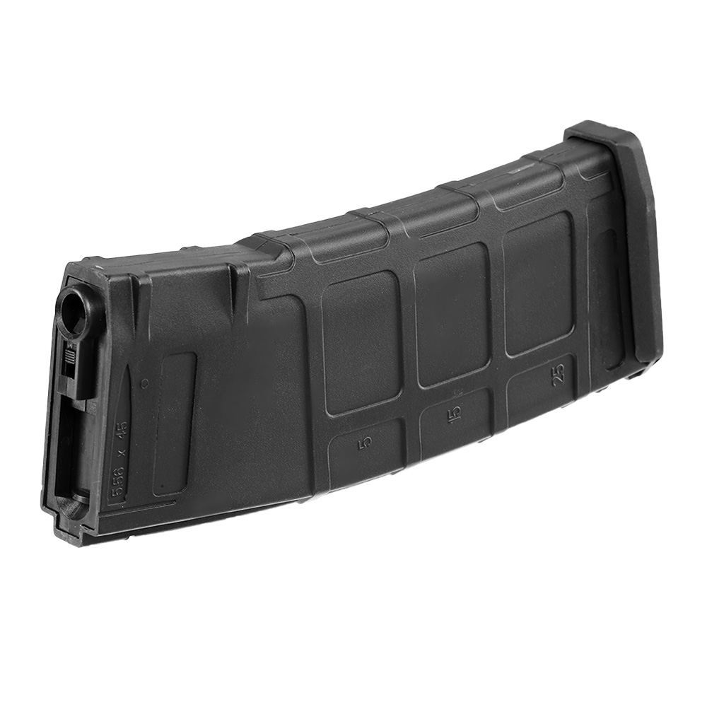 Evolution M4 / M16 Polymer-Type Magazin Hi-Cap 320 Schuss schwarz - inkl. Staubschutzkappe