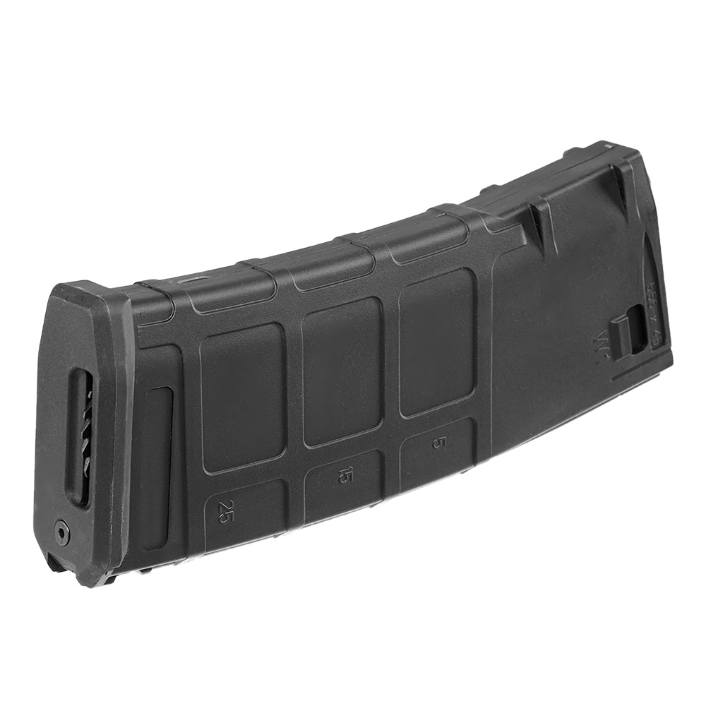 Evolution M4 / M16 Polymer-Type Magazin Hi-Cap 320 Schuss schwarz - inkl. Staubschutzkappe Bild 1