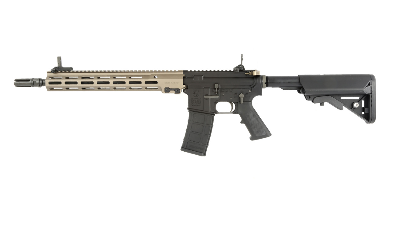 GHK Colt MK16 14.5 URGI Vollmetall Gas-Blow-Back 6mm BB Dualtone Bild 1