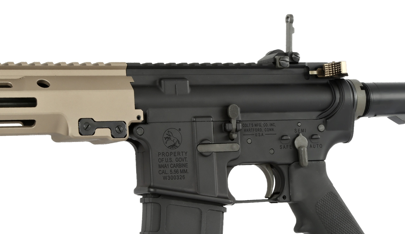 GHK Colt MK16 10.3 URGI Vollmetall Gas-Blow-Back 6mm BB Dualtone Bild 7