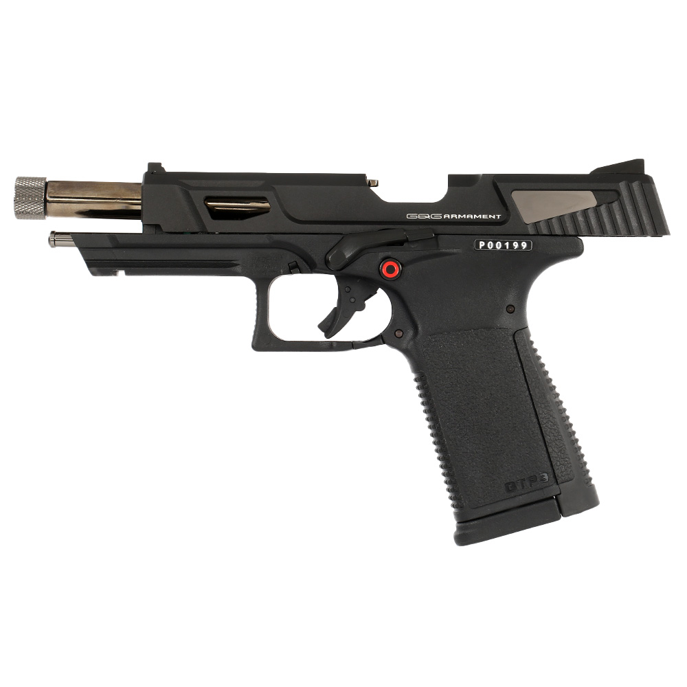 G&G GTP9 MS mit Metallschlitten GBB 6mm BB schwarz inkl. Pistolenkoffer Bild 2