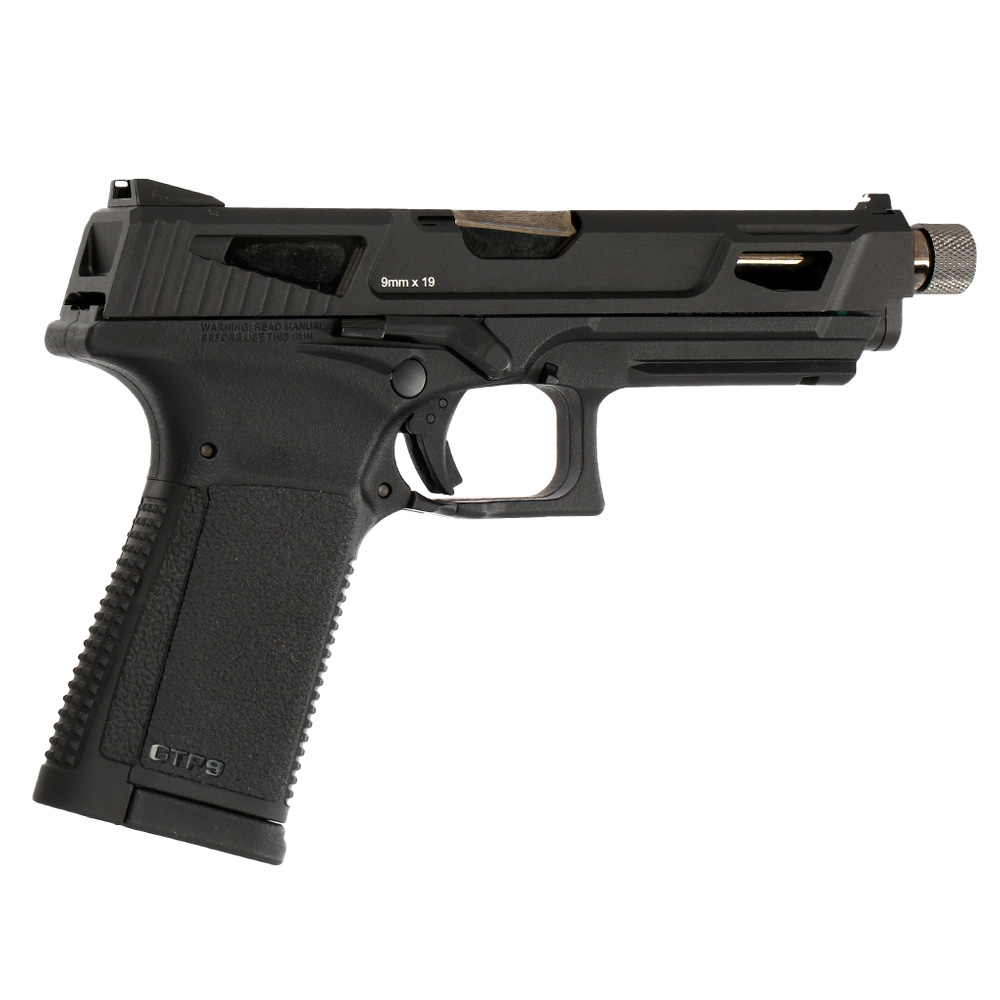 G&G GTP9 MS mit Metallschlitten GBB 6mm BB schwarz inkl. Pistolenkoffer Bild 4