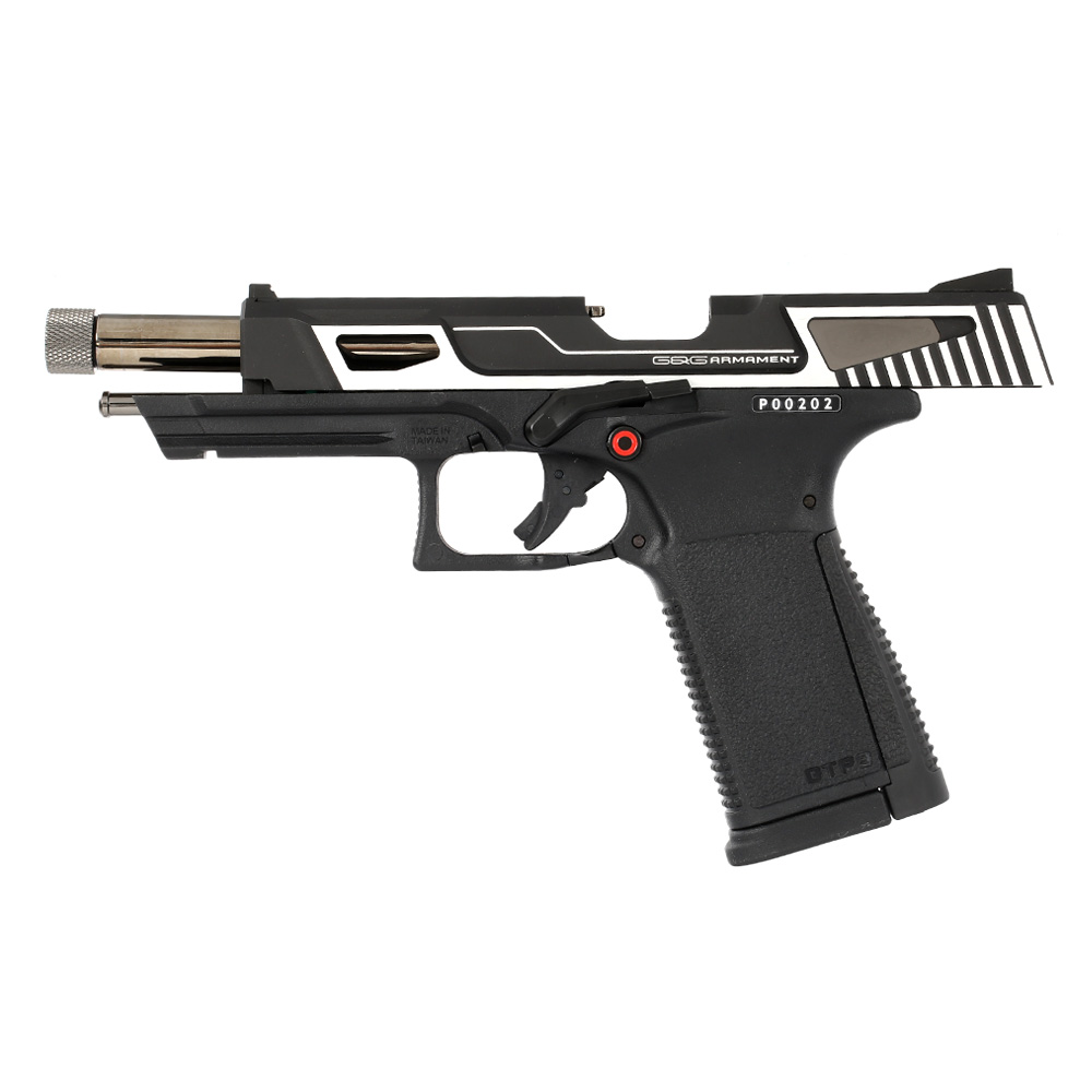 G&G GTP9 MS mit Metallschlitten GBB 6mm BB silber inkl. Pistolenkoffer Bild 2