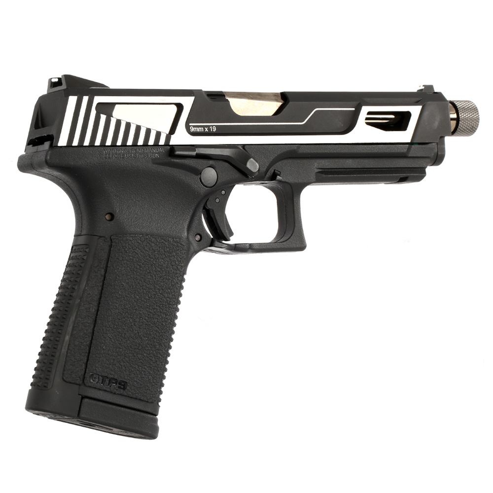G&G GTP9 MS mit Metallschlitten GBB 6mm BB silber inkl. Pistolenkoffer Bild 4
