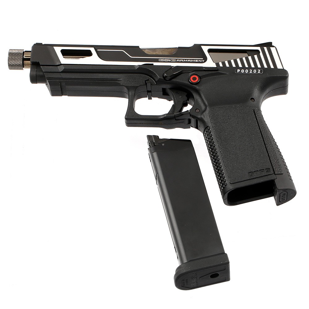 G&G GTP9 MS mit Metallschlitten GBB 6mm BB silber inkl. Pistolenkoffer Bild 6