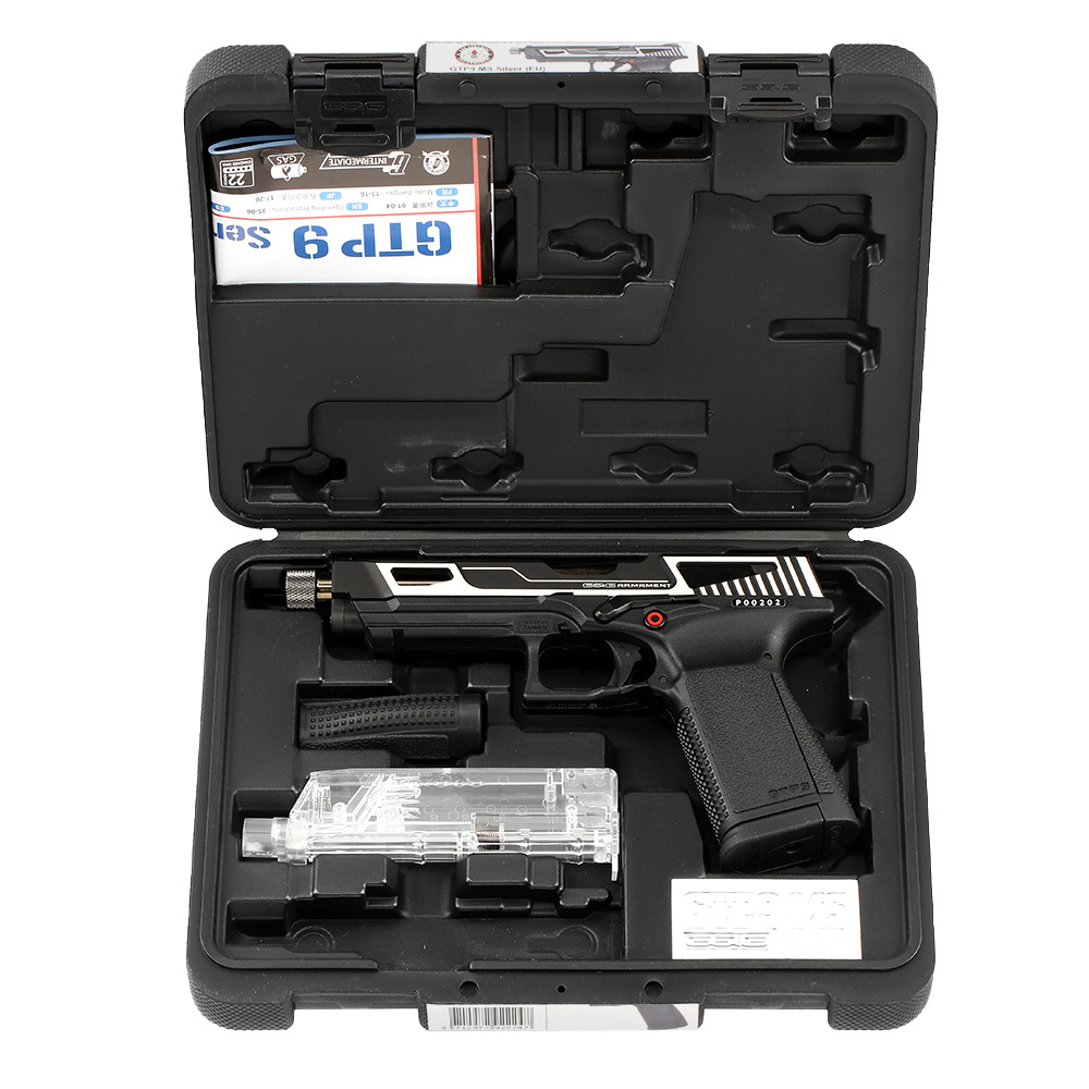 G&G GTP9 MS mit Metallschlitten GBB 6mm BB silber inkl. Pistolenkoffer Bild 7