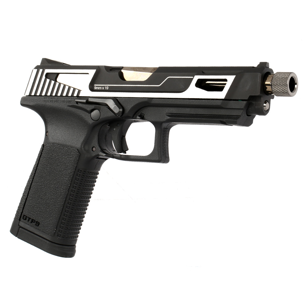 G&G GTP9 MS mit Metallschlitten GBB 6mm BB silber inkl. Pistolenkoffer Bild 8
