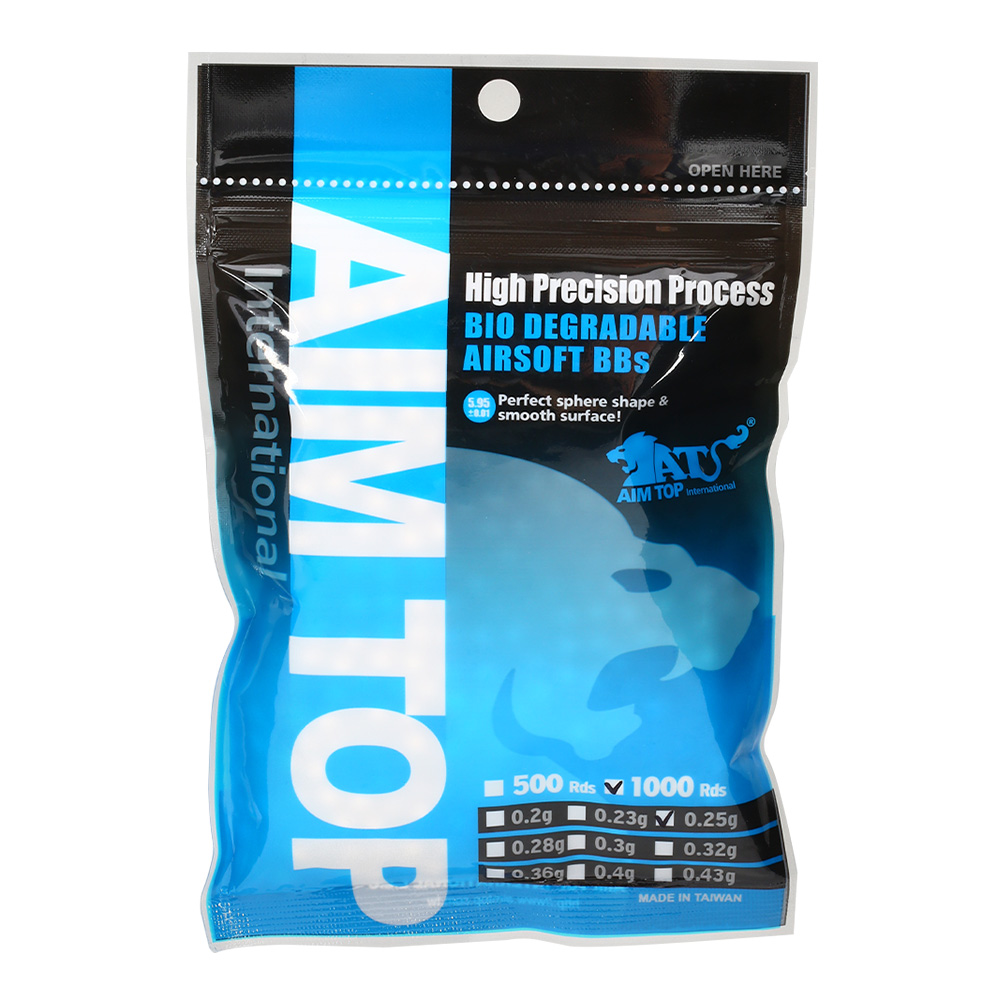 AIM Top High Precision BIO 0.25g 1.000er Beutel hellgrau