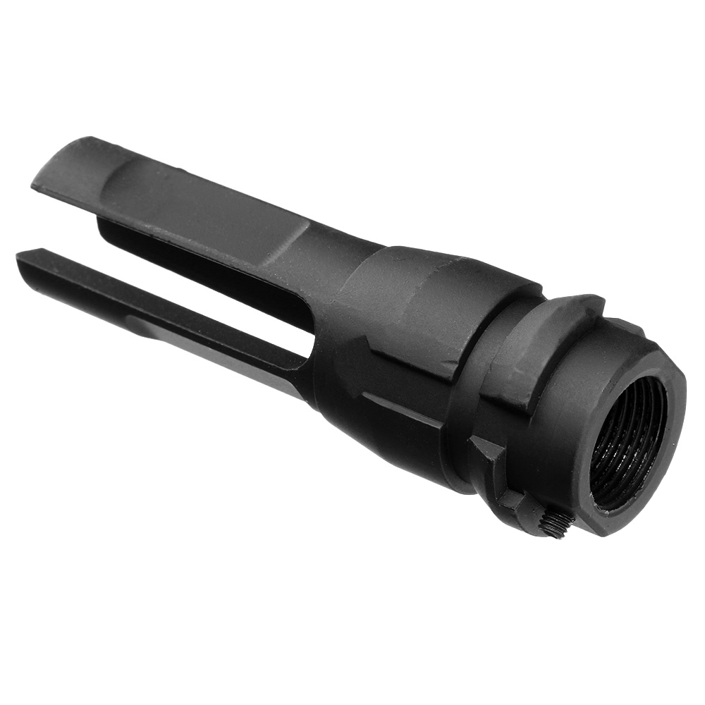 APS Dead Air Aluminium Flash-Hider schwarz 14mm- Bild 3