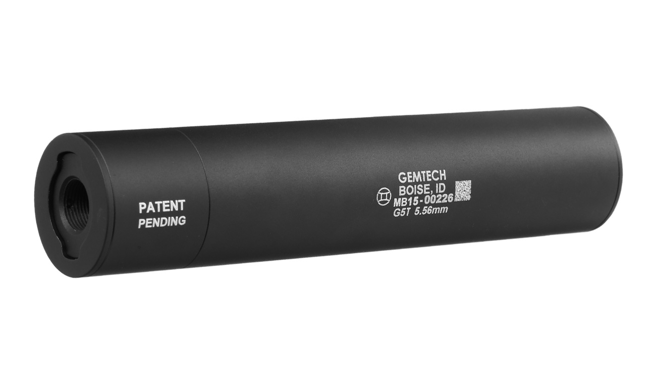 Madbull / Gemtech G5 Aluminium Silencer mit Tracer Unit inkl. FH 14mm- schwarz Bild 1