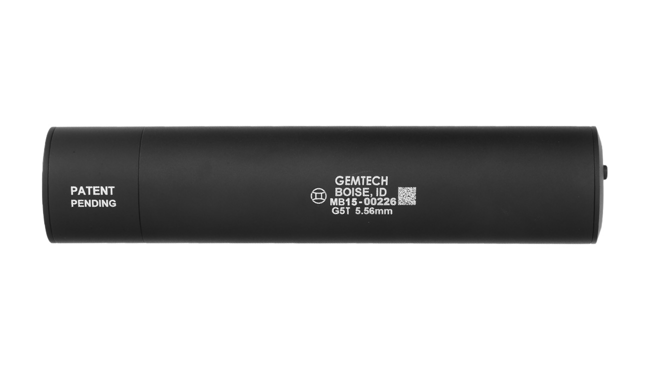 Madbull / Gemtech G5 Aluminium Silencer mit Tracer Unit inkl. FH 14mm- schwarz Bild 3