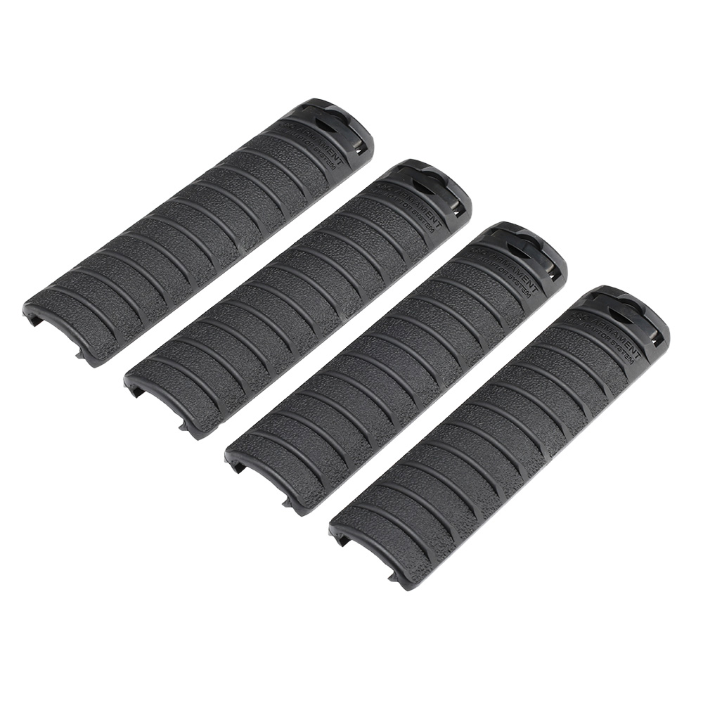 G&G Handguard Panel Style Rail Covers 156 mm 4er Set - schwarz