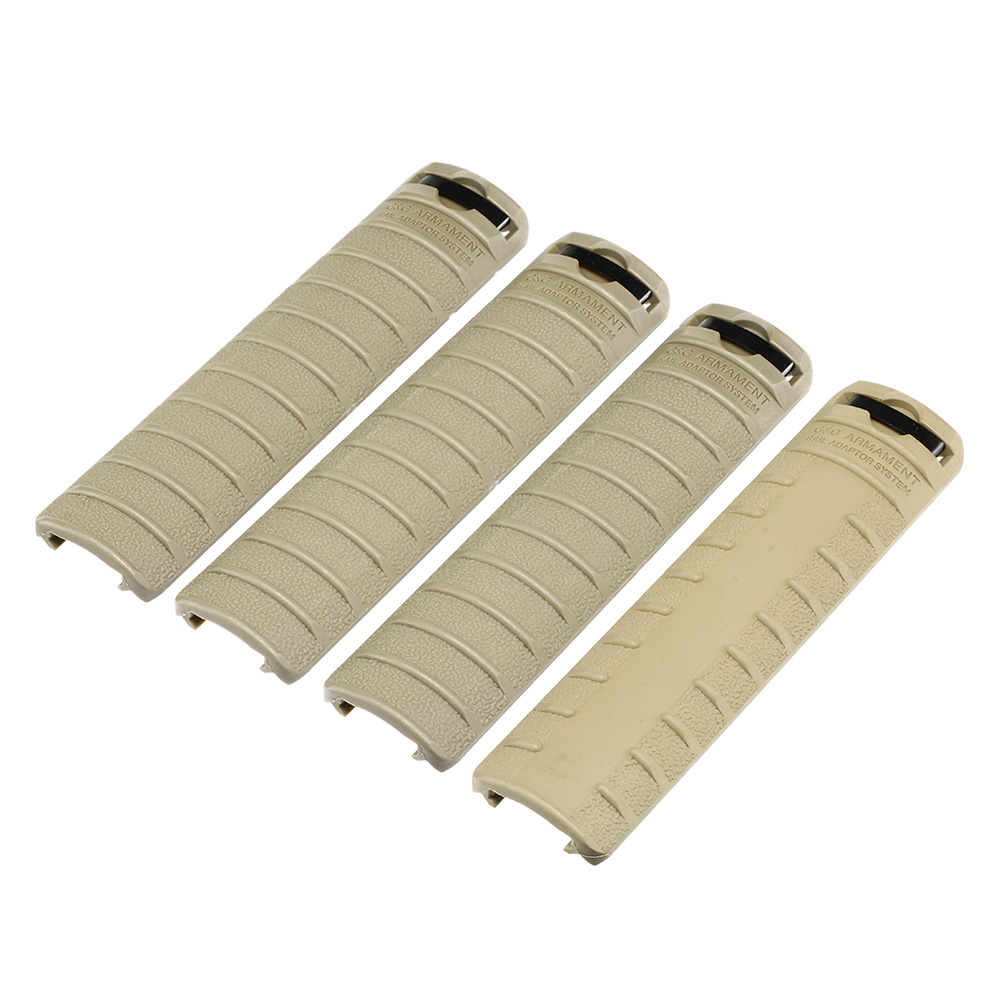 G&G Handguard Panel Style Rail Covers 156 mm 4er Set - Desert Tan