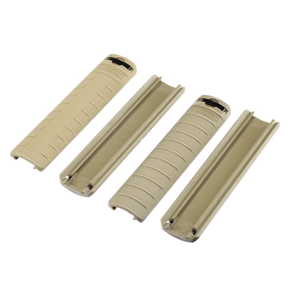 G&G Handguard Panel Style Rail Covers 156 mm 4er Set - Desert Tan Bild 1