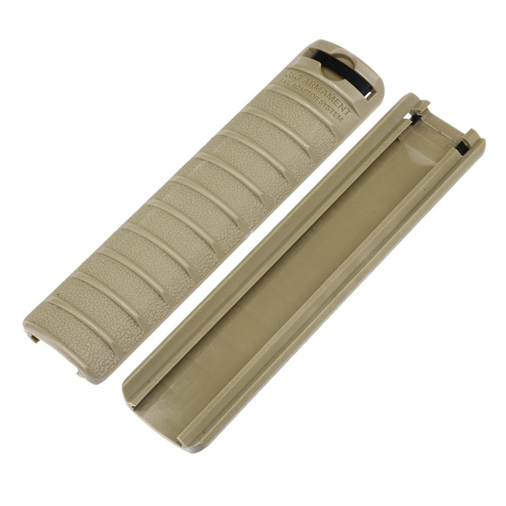 G&G Handguard Panel Style Rail Covers 156 mm 4er Set - Desert Tan Bild 2