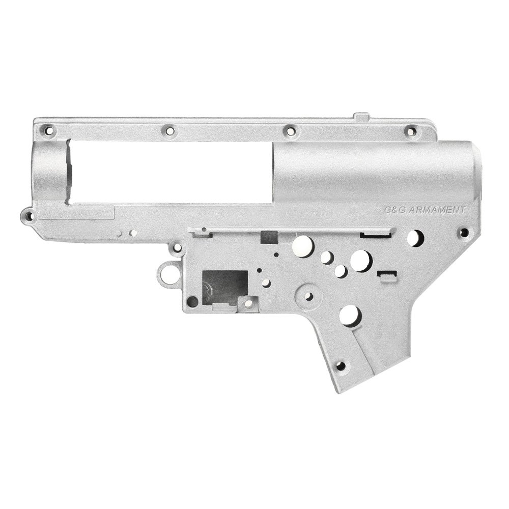 G&G 8mm ETU - Mosfet Gearboxgehuse V2 grau - nur Gehusehlften Bild 1