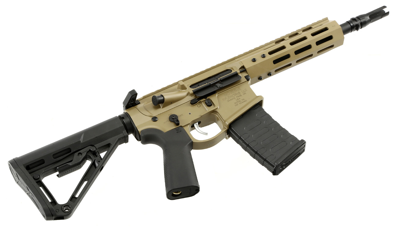 APS / EMG Noveske 7.94 Zoll SBR Gen. 4 eSilver Edge SDU-MosFet Vollmetall S-AEG 6mm BB Tan Bild 4
