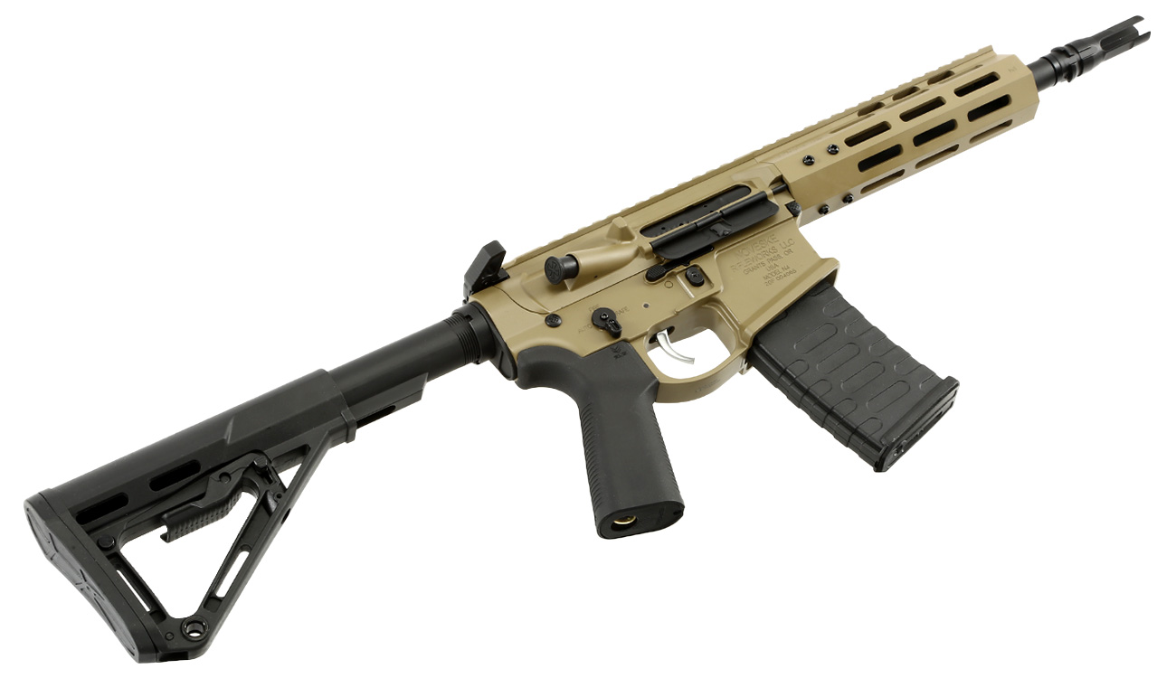 APS / EMG Noveske 7.94 Zoll SBR Gen. 4 eSilver Edge SDU-MosFet Vollmetall S-AEG 6mm BB Tan Bild 5
