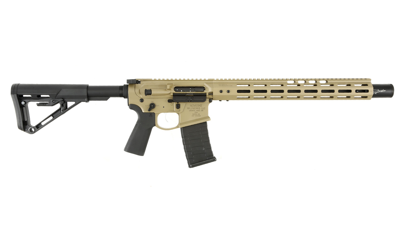 APS / EMG Noveske 13.5 Zoll Infidel Gen. 4 eSilver Edge SDU-MosFet 2.0 Vollmetall S-AEG 6mm BB Tan Bild 2