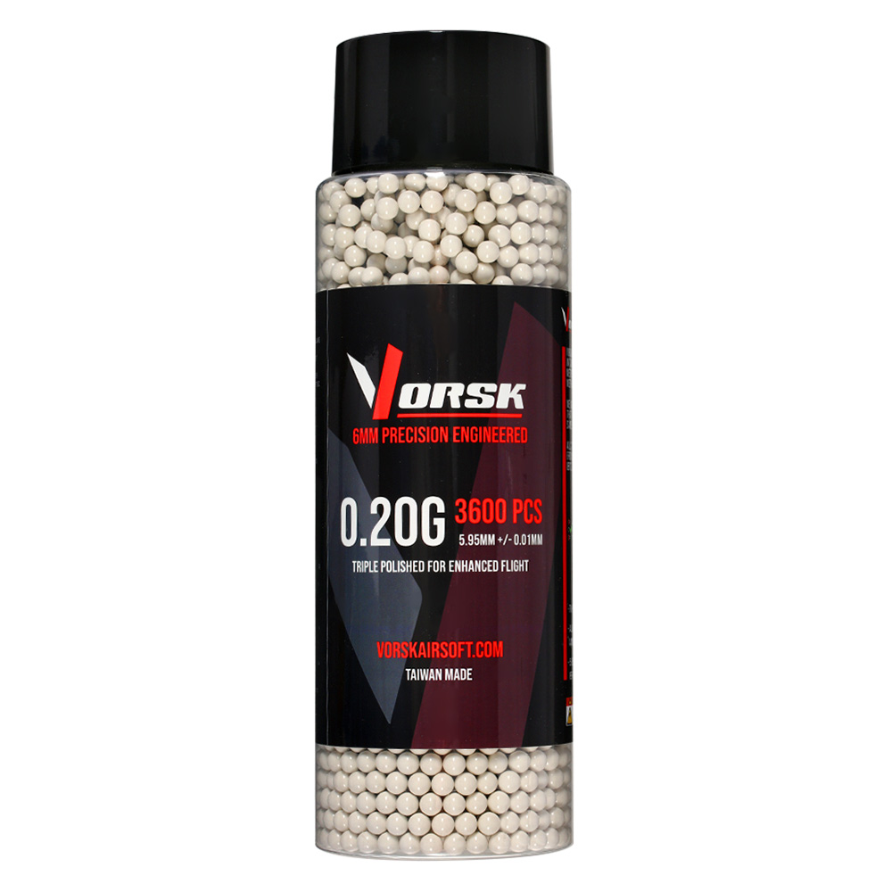Vorsk Triple Polished QC BBs 0,20g 3.600er Flasche weiss