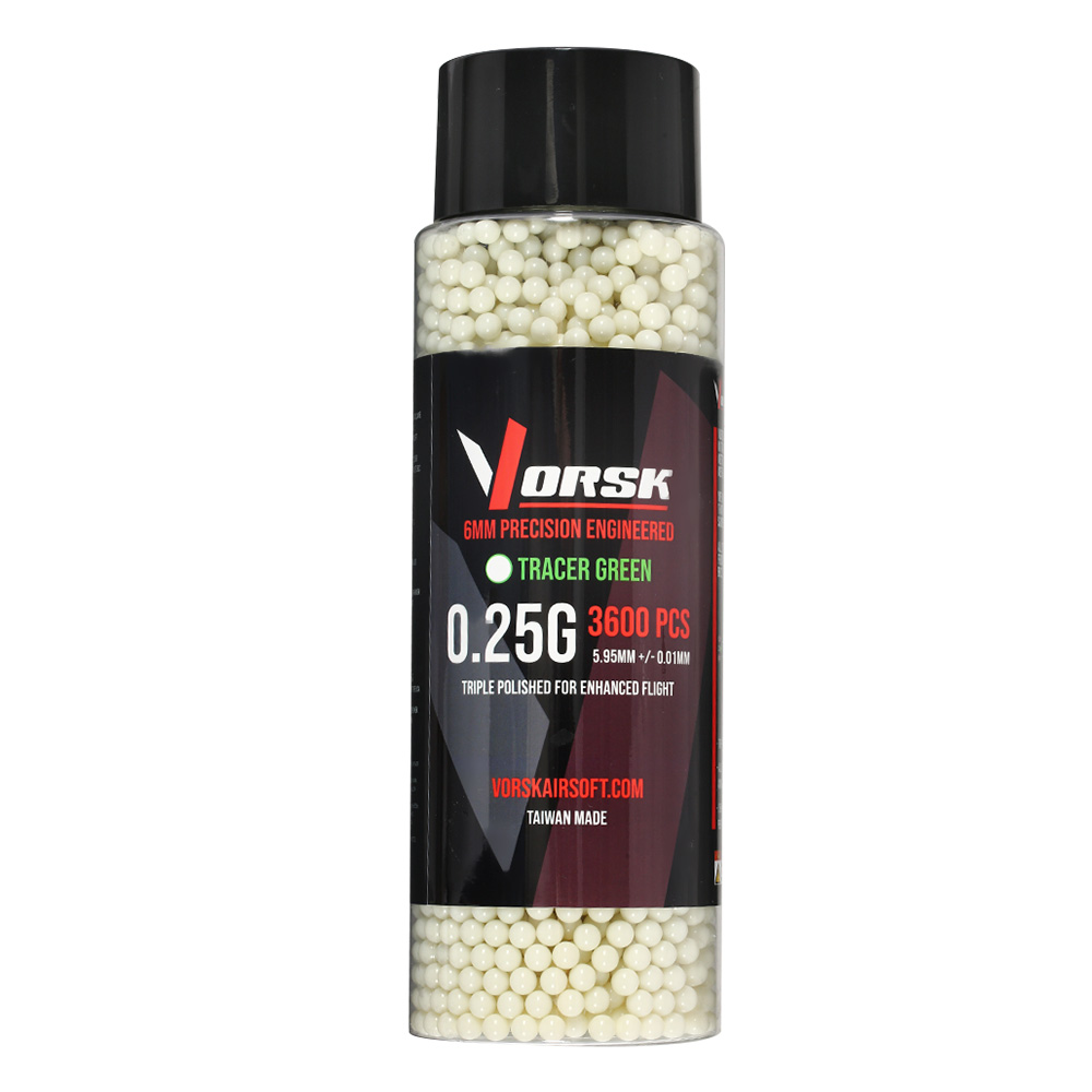 Vorsk Tracer Triple Polished QC BBs 0,25g 3.600er Flasche grn