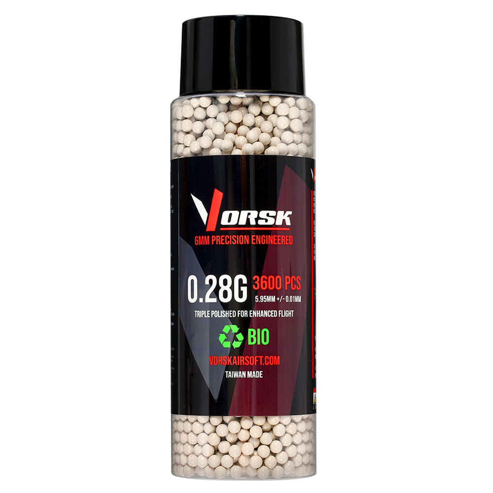 Vorsk Bio Triple Polished QC BBs 0,28g 3.600er Flasche weiss