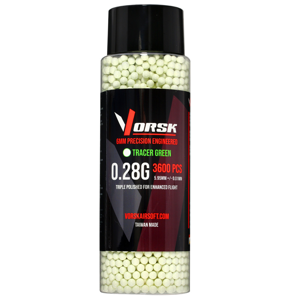 Vorsk Tracer Triple Polished QC BBs 0,28g 3.600er Flasche grn