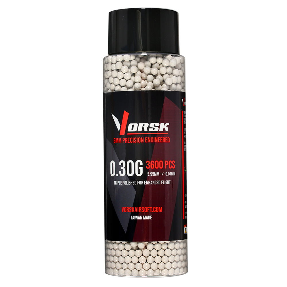 Vorsk Triple Polished QC BBs 0,30g 3.600er Flasche weiss