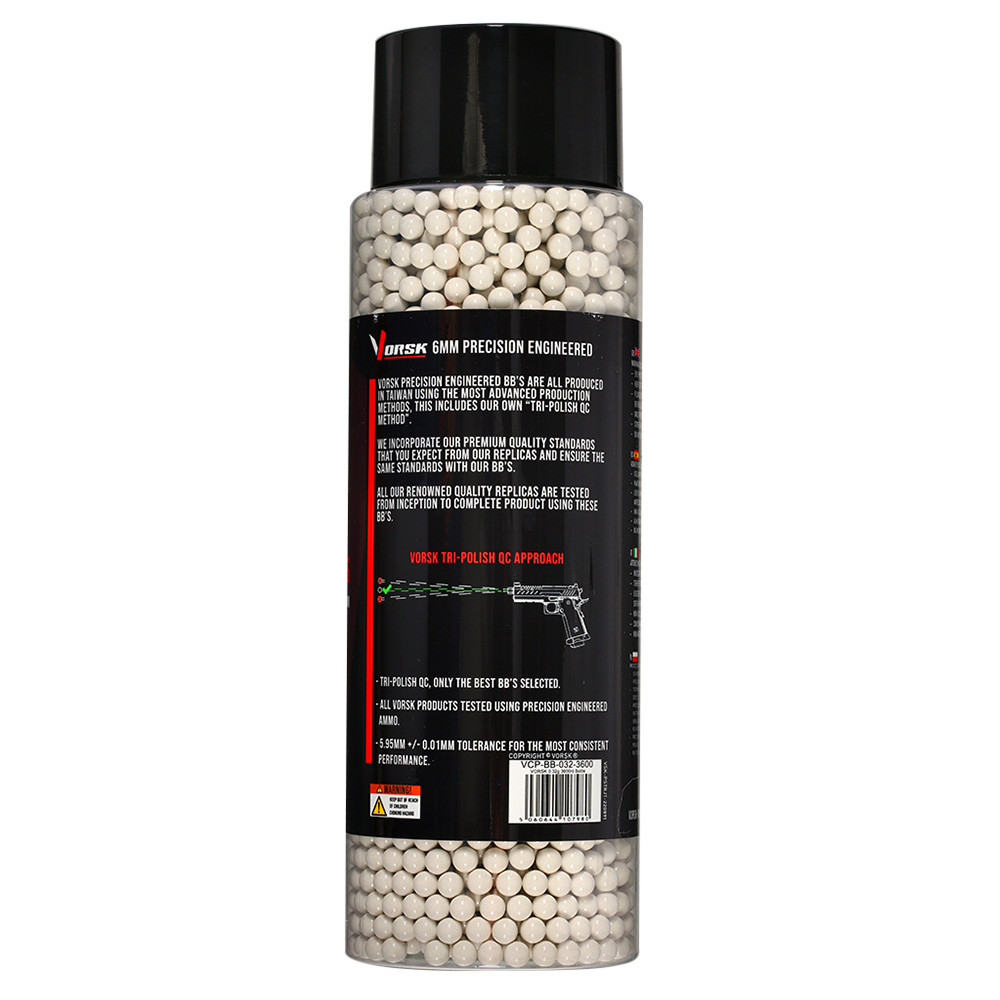 Vorsk Bio Triple Polished QC BBs 0,32g 3.600er Flasche weiss Bild 1