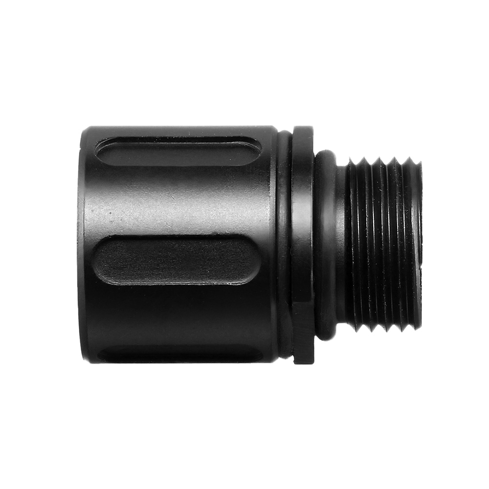 Vorsk Aluminium Schalldmpferadapter Set f. Pistolen 12mm+ auf 14mm- schwarz Bild 4