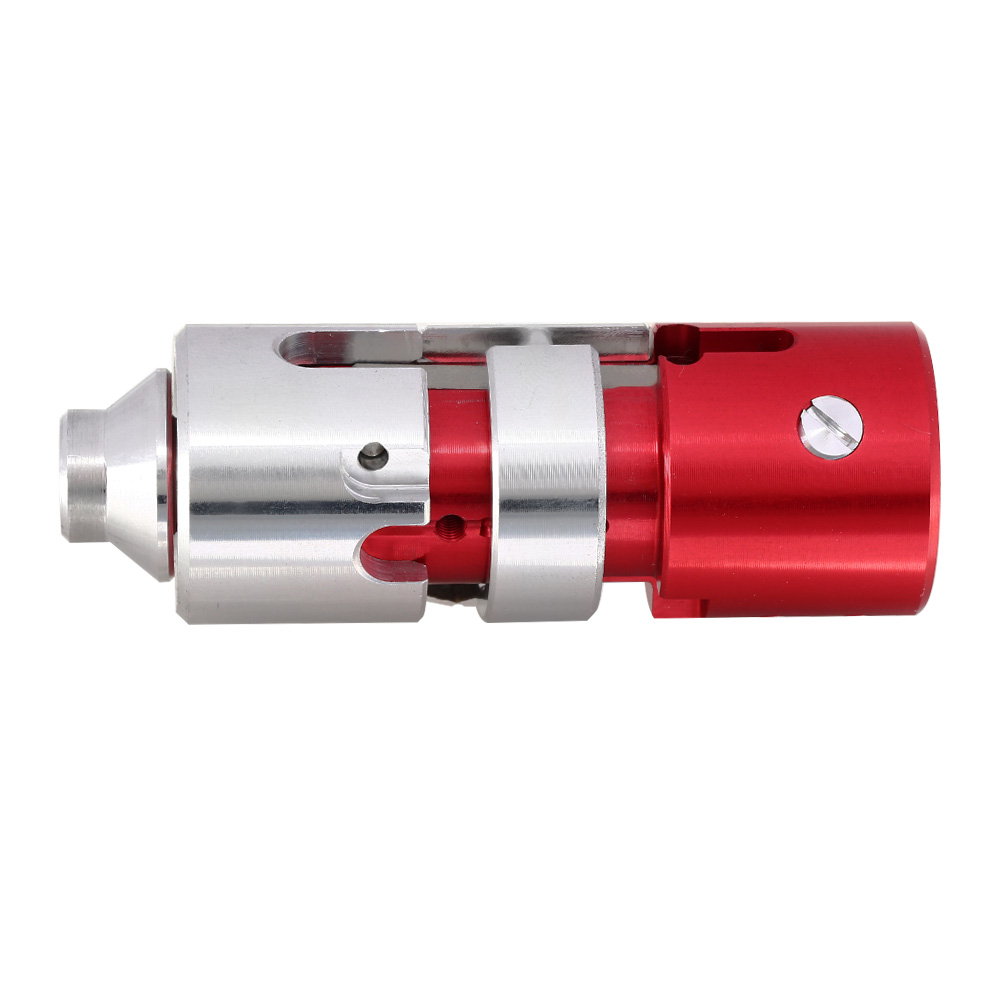 Lambda CNC Aluminium Hop-Up Chamber AEG-System Ver. 3.0 silber / rot f. TM VSR-10 Gewehre Bild 3