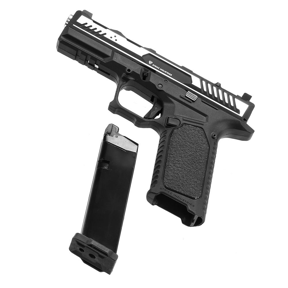 EMG / Strike Industries ARK mit Metallschlitten GBB 6mm BB 2-Tone schwarz-silber Bild 6