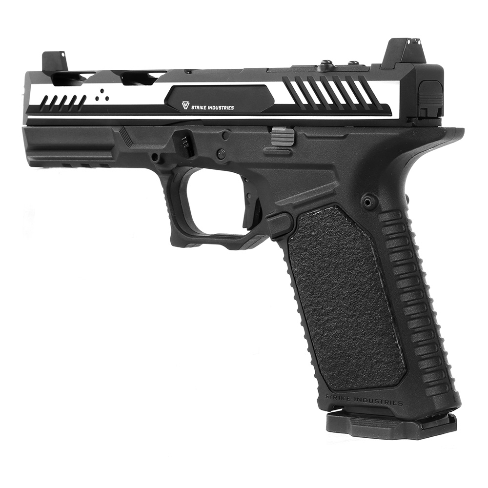 EMG / Strike Industries ARK mit Metallschlitten GBB 6mm BB 2-Tone schwarz-silber Bild 8